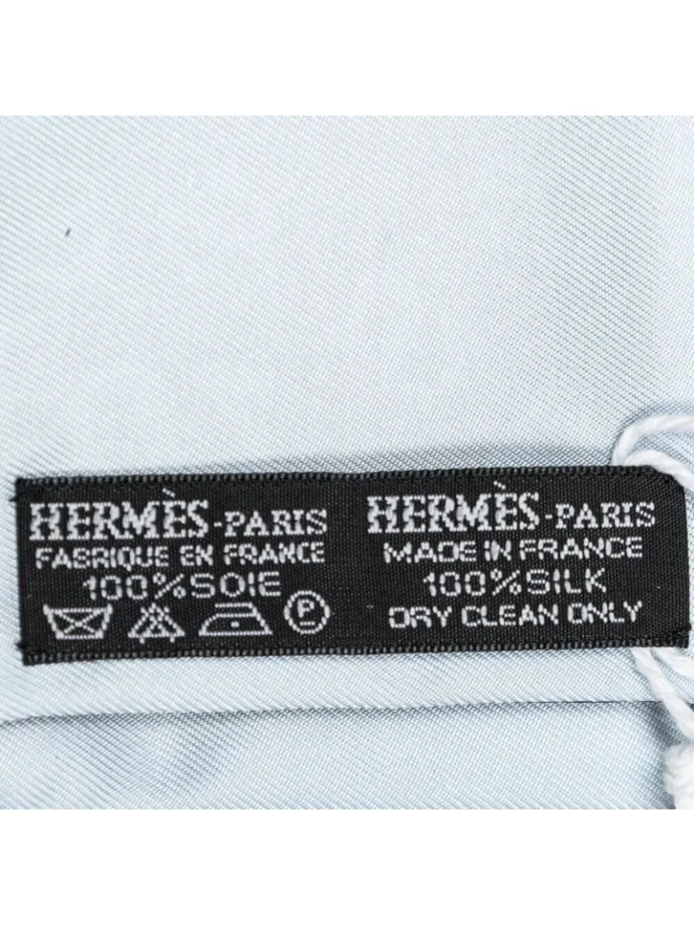 Hermes Maxi Twilly Slim Cut Blue Silk Scarf